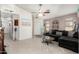 Inviting living room with neutral tones and a cozy sectional sofa at 1847 E Milky Way, Gilbert, AZ 85295