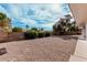 Expansive backyard with desert landscaping, mature trees, and privacy fencing at 19817 N Ponderosa Cir, Sun City, AZ 85373