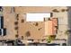 Drone shot of house and warehouse with a sizable yard perfect for storage and parking, with the yard fully fenced in at 205 E Irvine Rd, Phoenix, AZ 85086