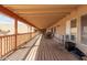 Large back porch featuring an outdoor seating area, ideal for enjoying the scenic views and open space at 205 E Irvine Rd, Phoenix, AZ 85086