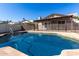 Sparkling pool, with a safety fence, offers an inviting outdoor space for relaxation and recreation at 2129 N Apollo Ct, Chandler, AZ 85224