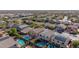 An aerial view of homes in a residential neighborhood with many backyard swimming pools at 23510 N 25Th St, Phoenix, AZ 85024