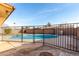 Backyard with a gated pool and a small patio area at 3635 W Cortez St, Phoenix, AZ 85029