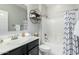 A well-lit bathroom featuring modern fixtures and a clean design, providing a comfortable space at 3781 S Pablo Pass Dr, Gilbert, AZ 85297