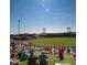 Open air shot of Sloan Park during a Spring Training workout at 42 E 14Th St, Mesa, AZ 85201