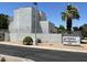 Alterra Townhomes community sign with lush landscaping and a palm tree at 5400 S Hardy Dr # 110, Tempe, AZ 85283