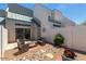 Inviting patio with lounge seating and decorative potted plants for outdoor enjoyment at 5400 S Hardy Dr # 110, Tempe, AZ 85283