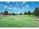 Expansive green space with mature trees and lush grass, ideal for outdoor activities and relaxation at 5624 E Garnet Ave, Mesa, AZ 85206