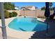 Sparkling pool with ample patio space, perfect for relaxation and enjoying sunny days at 5624 E Garnet Ave, Mesa, AZ 85206