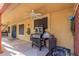 Covered patio featuring a ceiling fan and outdoor cooking station at 8305 W Pioneer St, Tolleson, AZ 85353