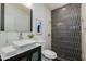 Stylish bathroom featuring a glass walk-in shower and a modern vessel sink at 9214 N 83Rd St, Scottsdale, AZ 85258