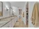 Bright main bathroom features granite countertops, double sinks, and a large vanity with generous storage at 9410 N 18Th St, Phoenix, AZ 85020