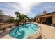 Private swimming pool featuring lush landscaping and rock features, perfect for enjoying the outdoors at 10125 N 78Th Pl, Scottsdale, AZ 85258