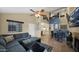 Open-concept living room with soaring ceilings and ample space for entertaining at 1222 W Baseline Rd # 114, Tempe, AZ 85283