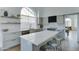 Modern kitchen features a large island, stainless steel appliances, and plenty of cabinet space at 1414 E Amberwood Dr, Phoenix, AZ 85048