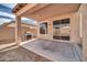 Covered patio with concrete and grill at 17388 W Elaine Dr, Goodyear, AZ 85338