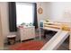 bedroom featuring a lofted bed with a slide, and ABC rug at 2113 E Glencove St, Mesa, AZ 85213