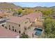 Aerial view showcasing a private pool and patio area perfect for outdoor entertaining at 2527 W Amber Sun Dr, Phoenix, AZ 85085