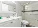 Modern bathroom featuring a new vanity and a glass shower enclosure at 355 E Thomas Rd # B110, Phoenix, AZ 85012