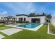 Beautiful backyard with swimming pool, gazebo, and modern architecture on a sunny day at 4219 N 41St Pl, Phoenix, AZ 85018