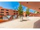 This relaxing balcony offers a private outdoor space with lovely views of community gardens at 4303 E Cactus Rd # 408, Phoenix, AZ 85032