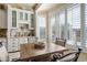 Bright breakfast nook featuring custom cabinets and large windows with stylish window shutters at 5323 E Thunder Hawk E Rd, Cave Creek, AZ 85331
