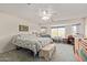 Spacious bedroom featuring a ceiling fan, and a window with a view at 6404 S Lazy Ln, Gold Canyon, AZ 85118
