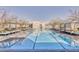 Stunning rooftop pool with lounge chairs and shade canopies for ultimate relaxation and enjoyment at 7120 E Kierland Blvd # 1117, Scottsdale, AZ 85254