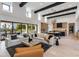 Spacious living room showcasing high ceilings, open floor plan, and seamless indoor-outdoor living at 86Xx E Stagecoach Pass # 4, Carefree, AZ 85377