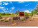 The Meadows community sign set in a professionally landscaped entry, reflecting the beauty and prestige of the neighborhood at 9183 W Foothill Dr, Peoria, AZ 85383