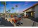 Enjoy the view from this patio featuring a fire pit and outdoor seating at 17104 E Rand Dr, Fountain Hills, AZ 85268