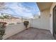 Outdoor patio area with brick pavers, desert landscaping, secure wrought iron fence, privacy walls, and mountain views at 1750 E Ocotillo Rd # 11, Phoenix, AZ 85016