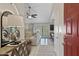 Inviting entryway with a decorative console table leading into a bright, open-concept living space at 1812 W Curry Drive Dr, Chandler, AZ 85224