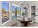 Cozy breakfast nook with a view of the backyard, perfect for casual dining at 29399 N 67Th Way, Scottsdale, AZ 85266