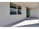 Outdoor patio featuring concrete floor, recessed lights, and a sliding glass door for seamless indoor-outdoor living at 4093 W Eli Dr, San Tan Valley, AZ 85144