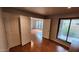 Bedroom with windows, closet and view of living room at 4226 E Jojoba Rd, Phoenix, AZ 85044