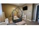 Bedroom with creative bed and built-in play area at 4312 W Olney Ave, Laveen, AZ 85339