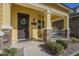 Welcoming front porch with stylish accents and inviting seating area at 4498 E Bethena St, Gilbert, AZ 85295