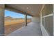 Covered patio overlooking a backyard with block wall fencing for privacy at 4552 W Willow Run --, San Tan Valley, AZ 85144