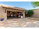 Garage with an open door showcasing storage and ample parking space at 5401 N 81St Pl, Scottsdale, AZ 85250