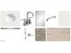 Sample of bathroom finishes featuring countertop, cabinet door, hardware, carpet, and floor tile at 5515 W Hopi Trl, Laveen, AZ 85339