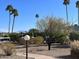 Beautiful landscaping and mature palm trees adorn this well-maintained community grounds at 16657 E Gunsight Dr # 182, Fountain Hills, AZ 85268