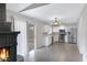 Open floor plan showcasing a modern kitchen with stainless steel appliances at 2593 E Commonwealth Cir, Chandler, AZ 85225