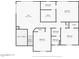 Detailed second floorplan highlighting the loft, bedrooms, and bathrooms at 3410 E Pageant Pl, Gilbert, AZ 85297
