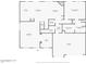 Detailed first floorplan showcasing the layout with kitchen, living room, and primary bedroom at 3410 E Pageant Pl, Gilbert, AZ 85297