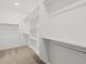 Spacious walk-in closet with carpet and built-in shelving and hanging rods for ample storage at 3806 N Camden Dr, Florence, AZ 85132