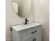 A stylish bathroom featuring modern fixtures, a marble countertop, and contemporary design elements at 3935 E Blue Spruce Ln, Gilbert, AZ 85298