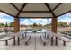 View from the gazebo of the pond at the community park at 3935 E Blue Spruce Ln, Gilbert, AZ 85298