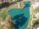 Scenic aerial view of a lake from above at 5124 N 31St Pl # 536, Phoenix, AZ 85016