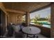 Outdoor seating on the balcony with a beautiful view of the water at 5124 N 31St Pl # 536, Phoenix, AZ 85016